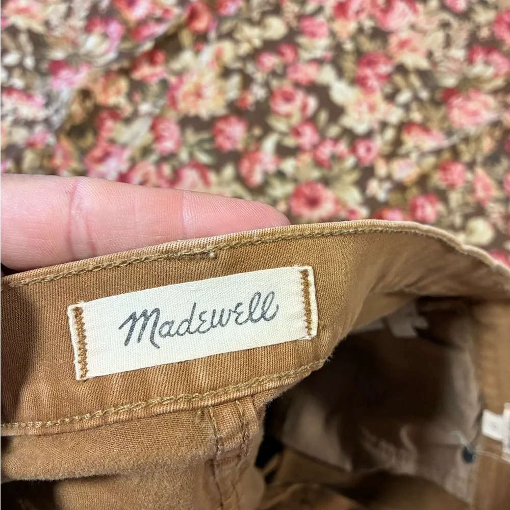 Madewell 9” High Riser Skinny Skinny Brown‎ Chino Jeans Womens 27/28